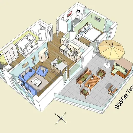 빌라 Altmann - Terrassenhaus *